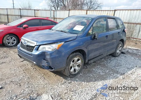 2014 Subaru Forester 2.5I from USA, damaged, VIN JF2SJAAC7EH456642